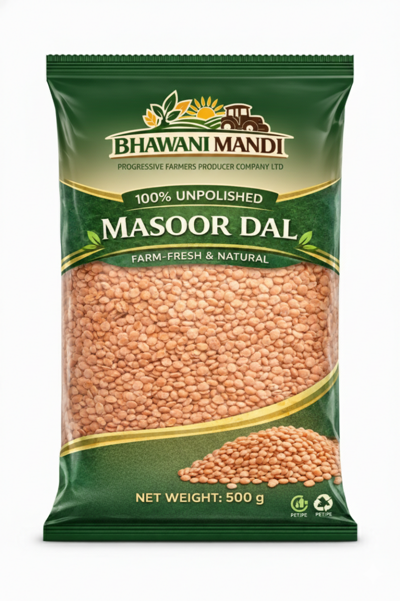 Bhawani Mandi Natural Masur Dal | Unpolished Lal Masur | High Protein Natural Red Lentils